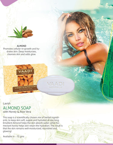Vaadi Herbals Lavish Almond Soap, 75g